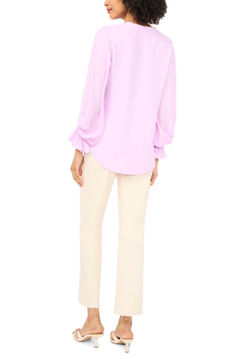 Ruffle Cuff Top, Alternate, color, DUSTY LAVENDER