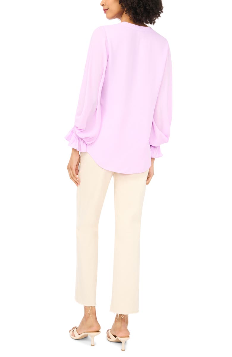 Vince Camuto Ruffle Cuff Top, Alternate, color, Dusty Lavender