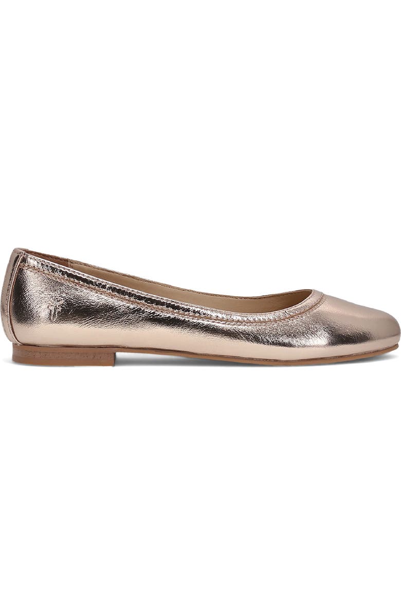 Frye Carson Ballet Flat, Alternate, color, Rose Gold