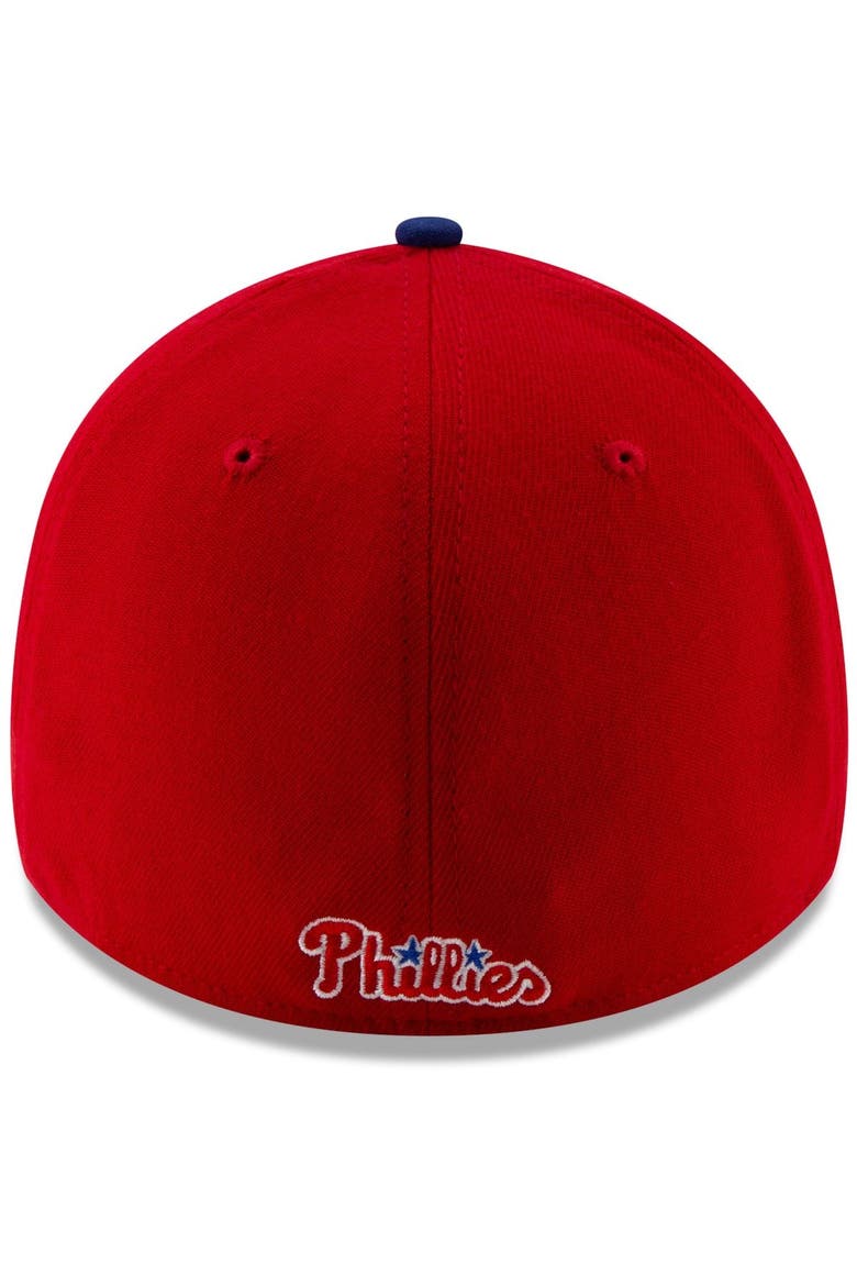 Men's New Era Red Philadelphia Phillies Game Team Classic 39THIRTY Flex Hat, Alternate, color, RED