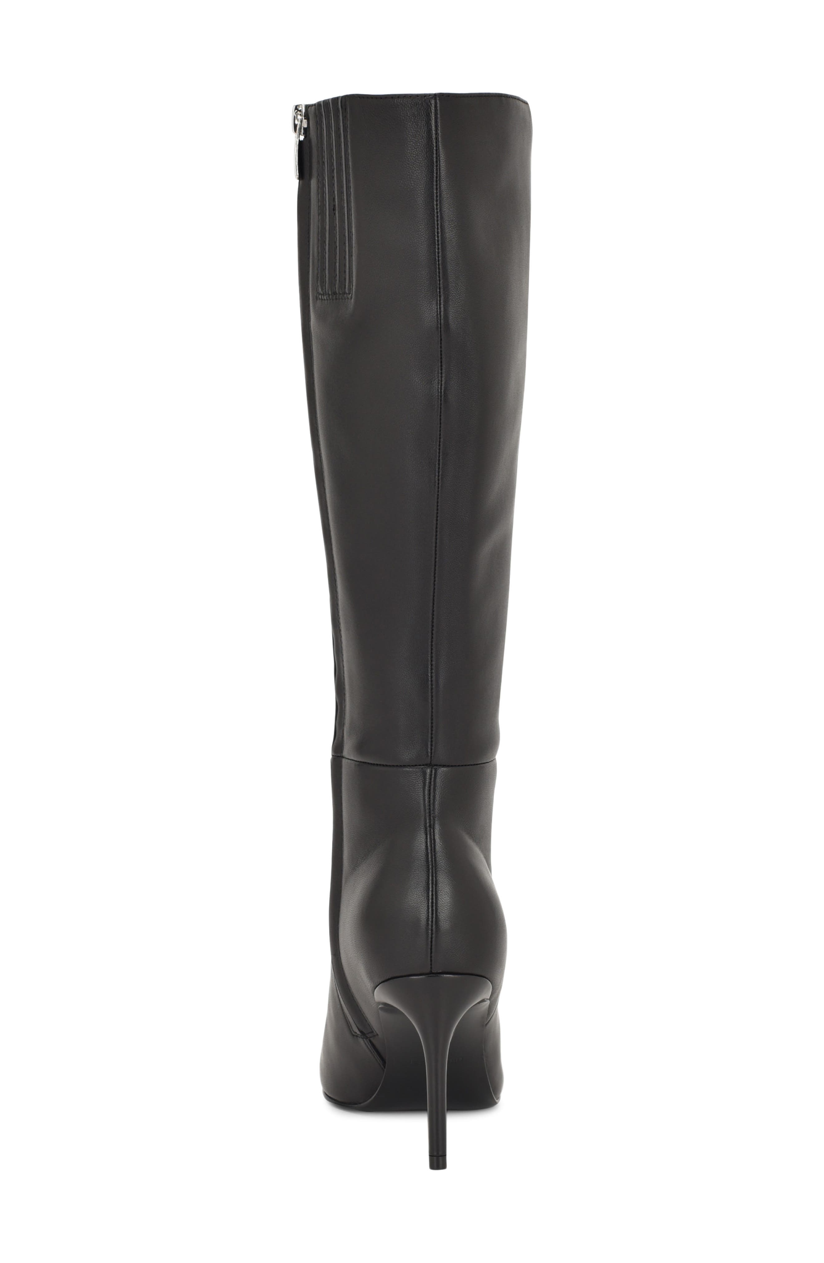 Nine West Cook Pointed Toe Knee High Boot, Alternate, color, Black