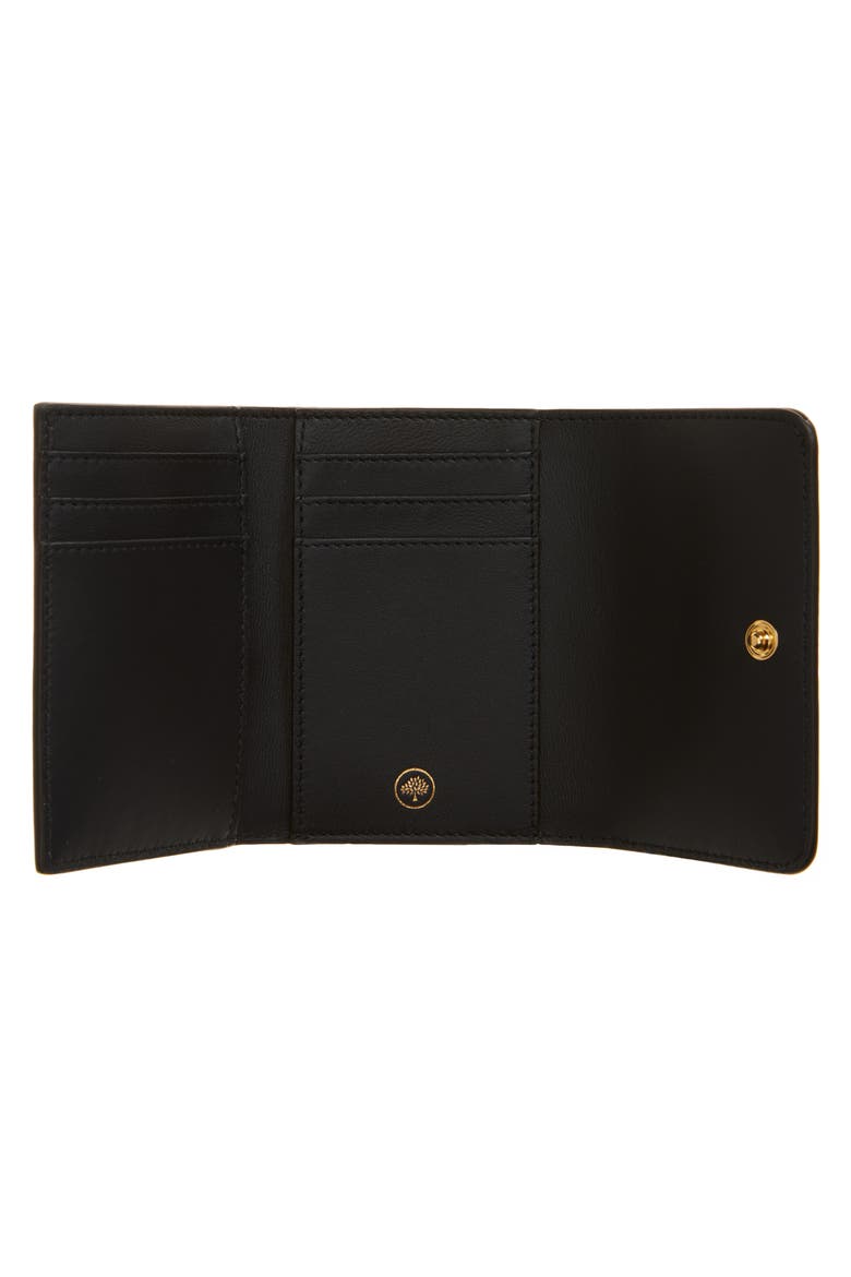 Continental Leather Trifold Wallet, Alternate, color, BLACK