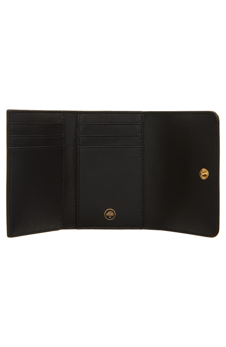 Mulberry Continental Leather Trifold Wallet, Alternate, color, Black