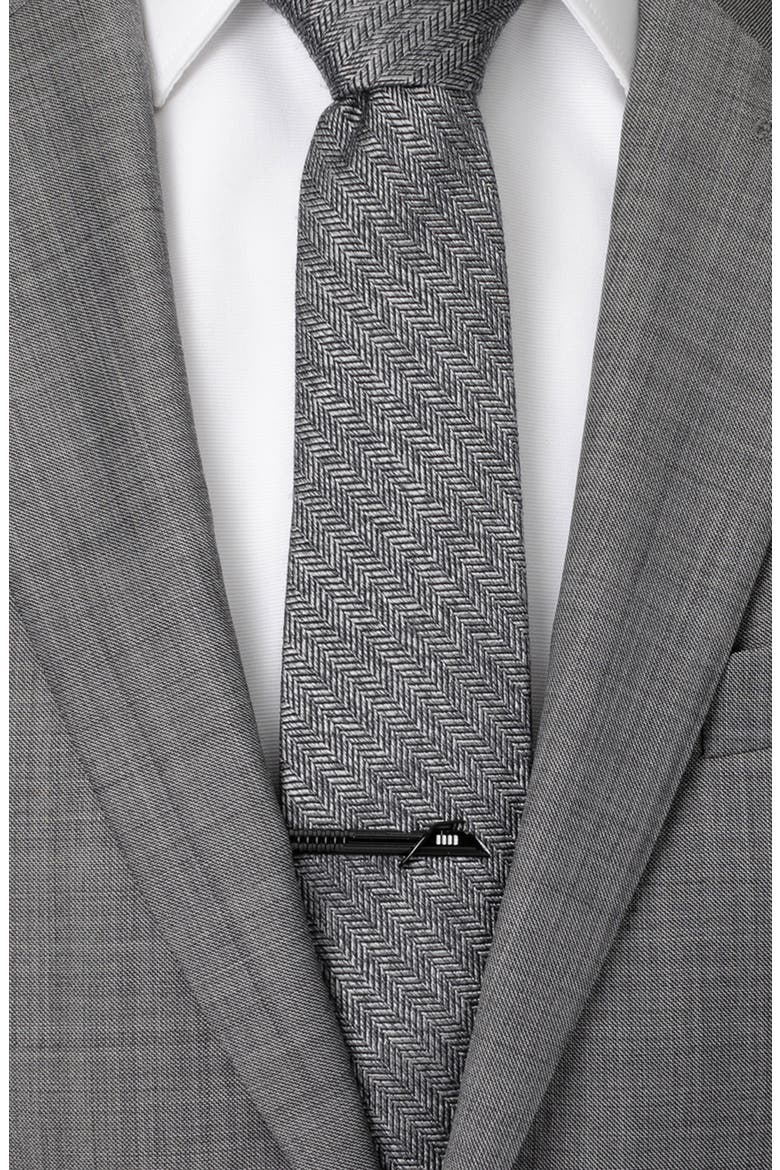 Star Wars Darksaber Tie Clip, Alternate, color, BLACK