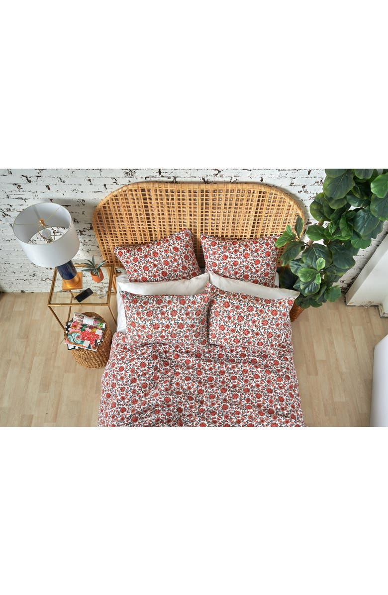 carol & frank 20" x 26" Colley Cotton Standard Sham - Machine Washable, Alternate, color, Orange