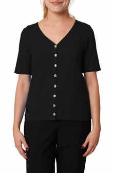 CYRUS V-Neck Elbow Length Sleeve Cardigan