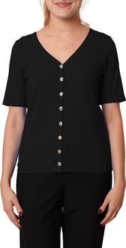 CYRUS V-Neck Elbow Length Sleeve Cardigan