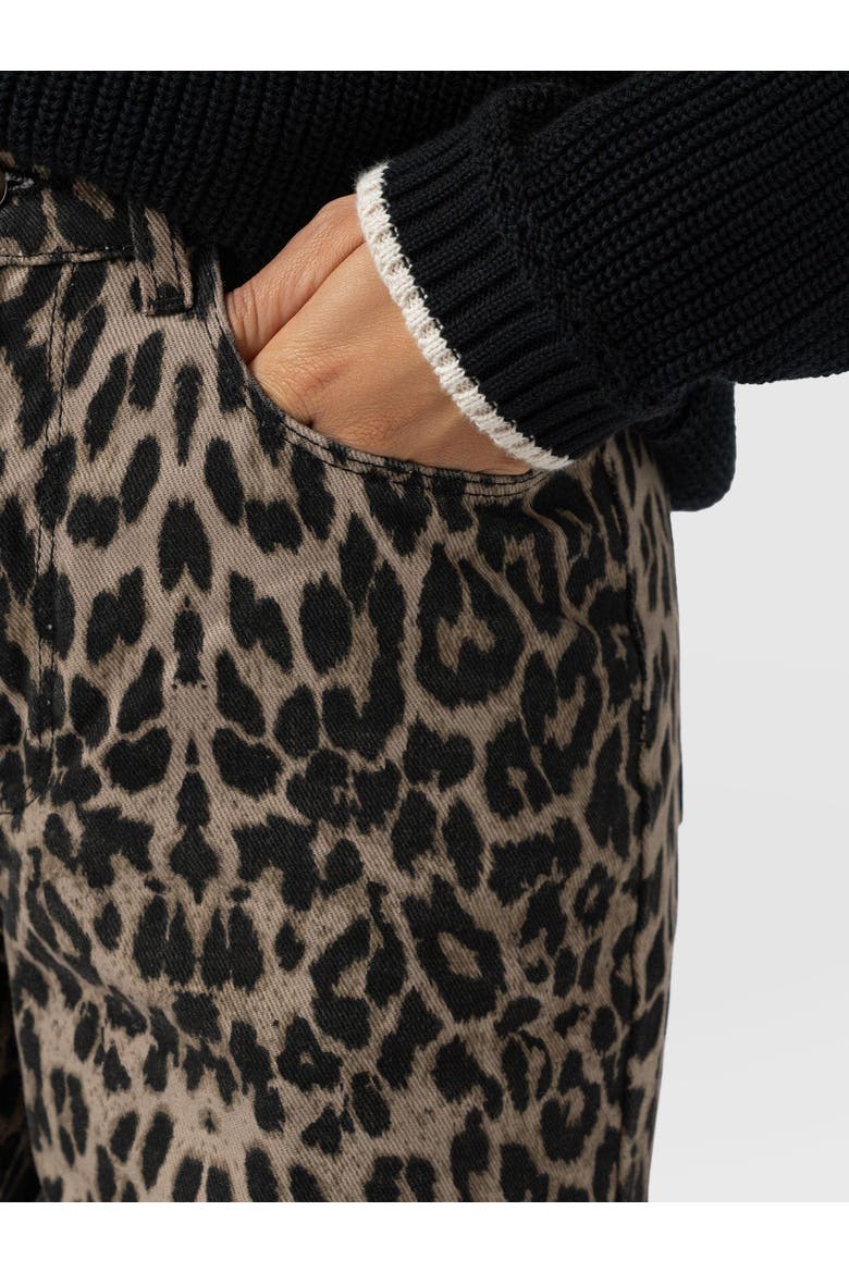 Adjustable Wide Leg Jean, Alternate, color, Leopard
