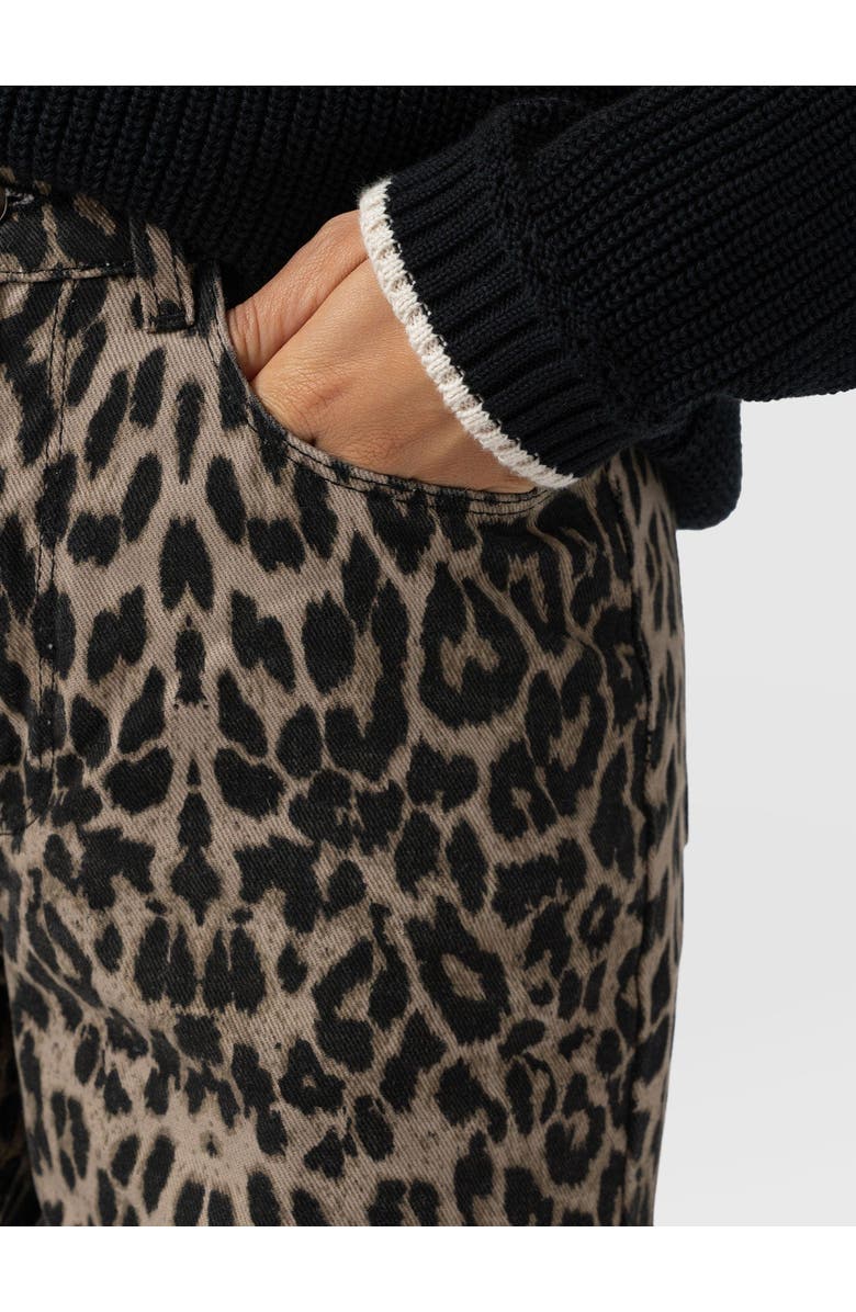 Saint + Sofia Adjustable Wide Leg Jean, Alternate, color, Leopard