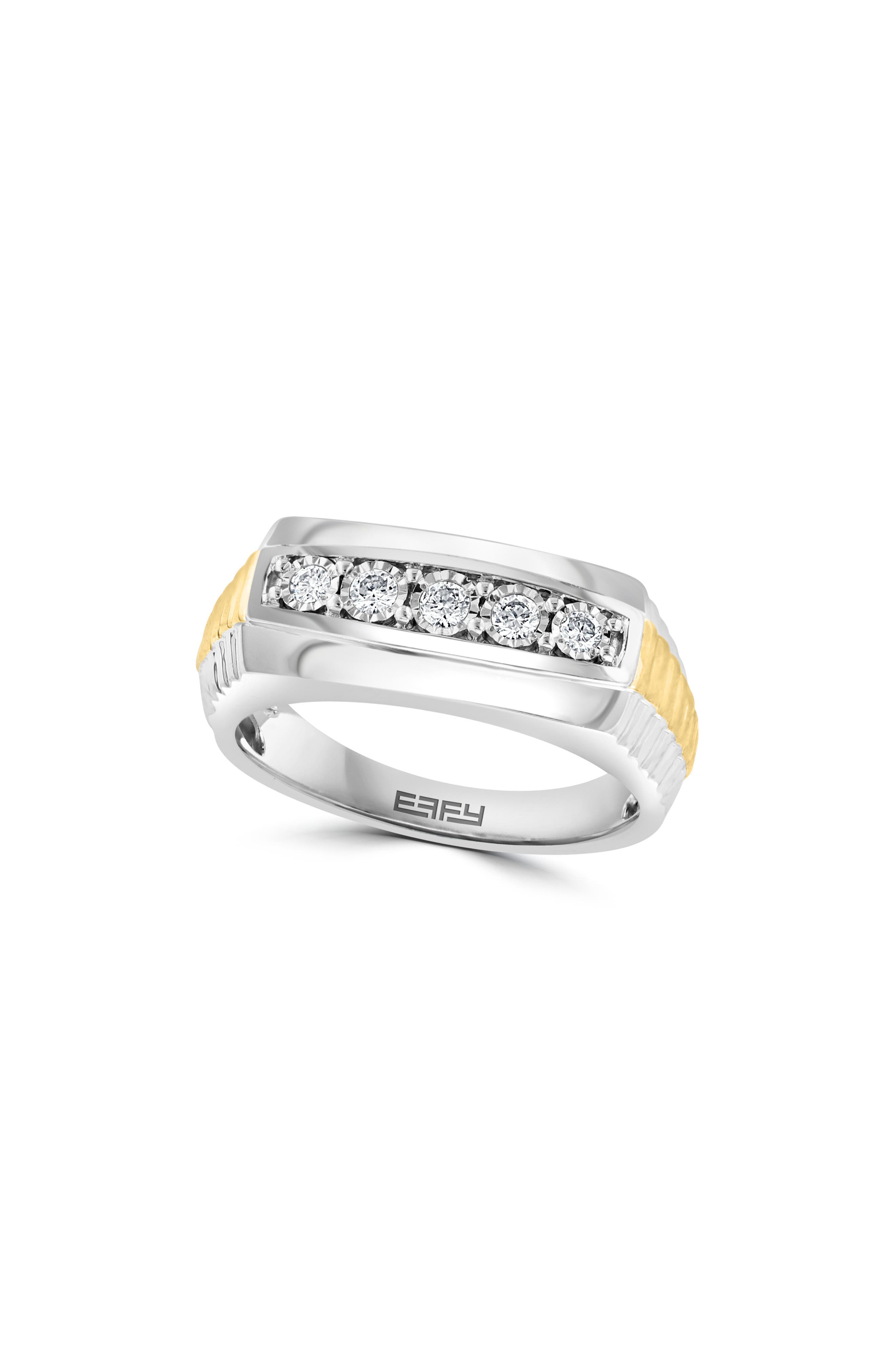 EFFY Diamond Two-Tone Signet Ring