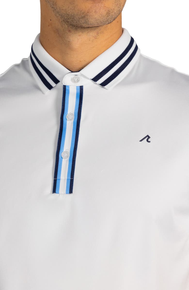 Redvanly Paulison Tipped Polo, Alternate, color, Bright White