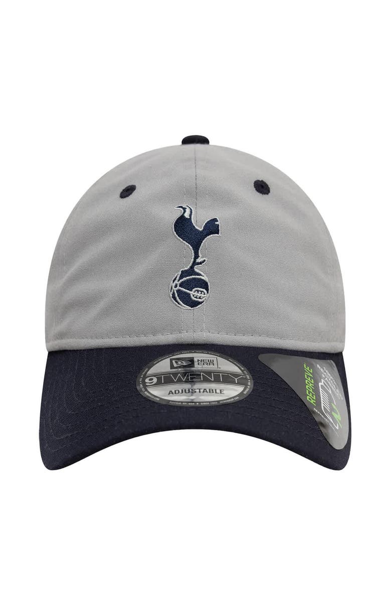 New Era Men's New Era  Gray Tottenham Hotspur Contrast Visor 9TWENTY Adjustable Hat, Alternate, color, 