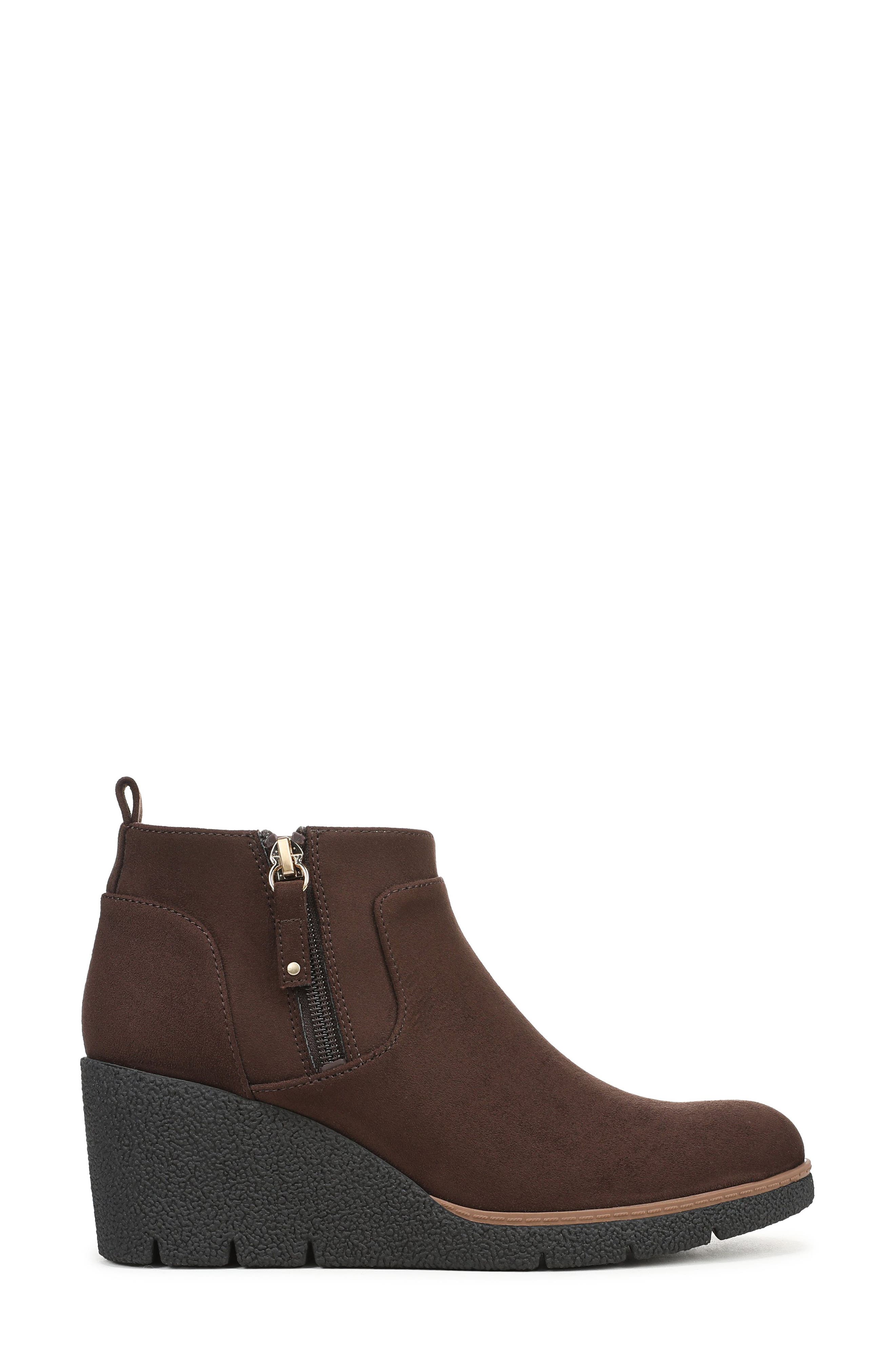 Bianca Wedge Boot, Alternate, color, DARK UMBER MICROFIBER