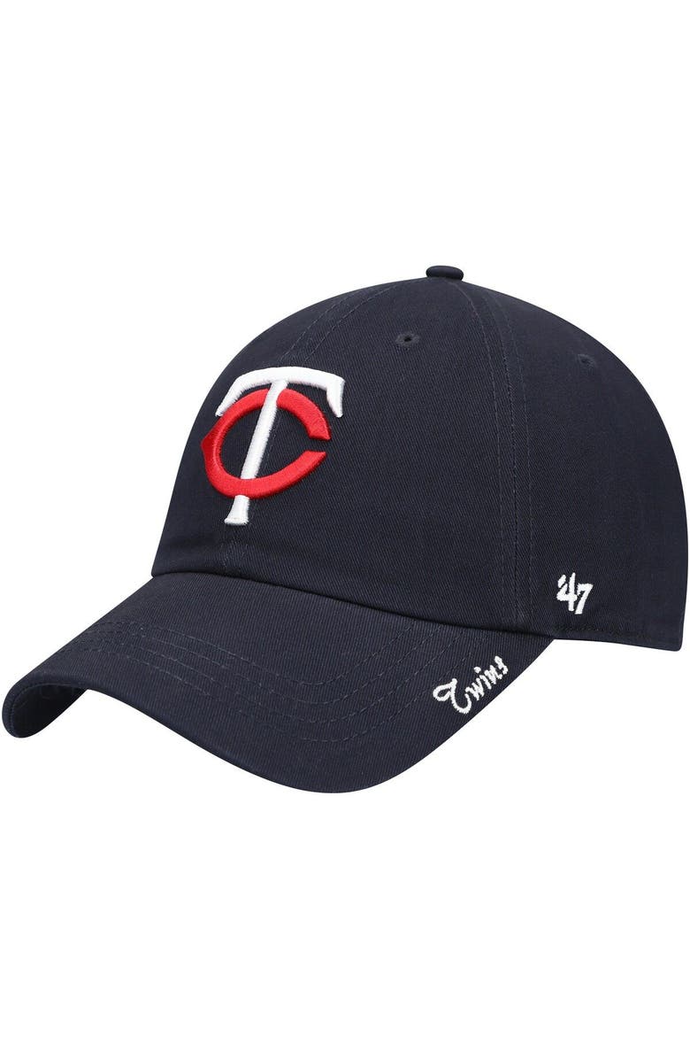 '47 Women's '47 Navy Minnesota Twins Team Miata Clean Up Adjustable Hat, Main, color, Navy