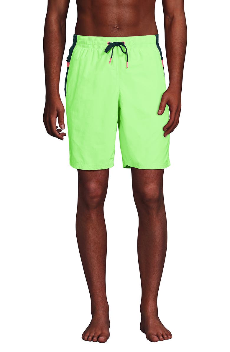 Lands' End 9" Volley Swim Trunks, Main, color, 