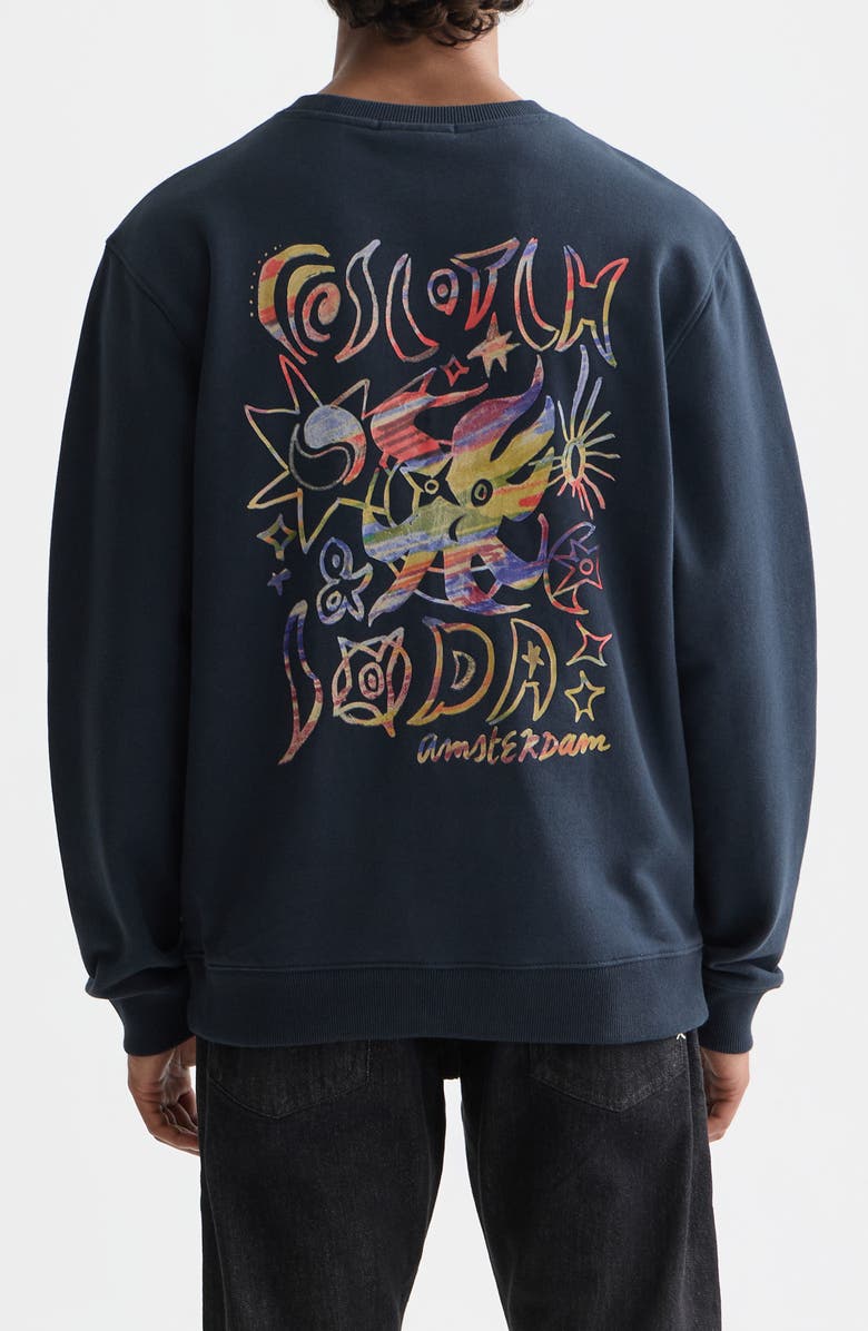 Scotch
Soda Graphic Print Sweatshirt, Alternate, color, Carbon