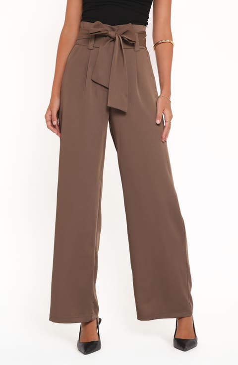 Kieran Tie Waist Wide Leg Pants