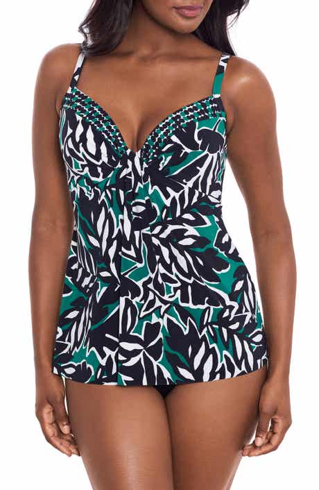 Miraclesuit® Palma Verde Marina Tankini Bikini Top