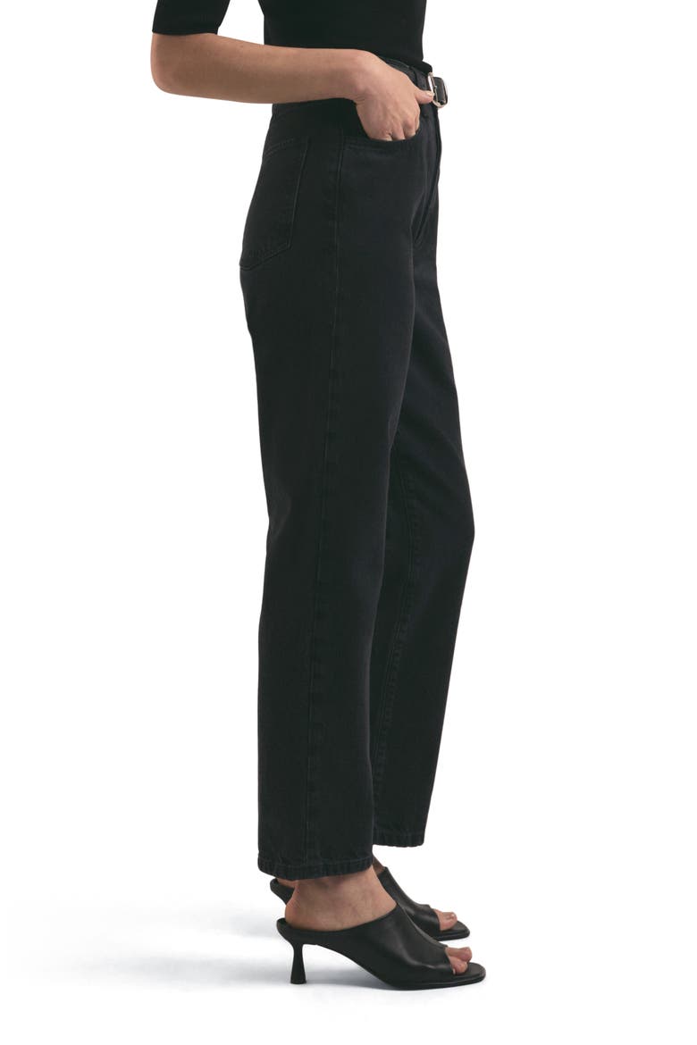 The Otto Super High Waist Boyfriend Jeans, Alternate, color, ASPHALT