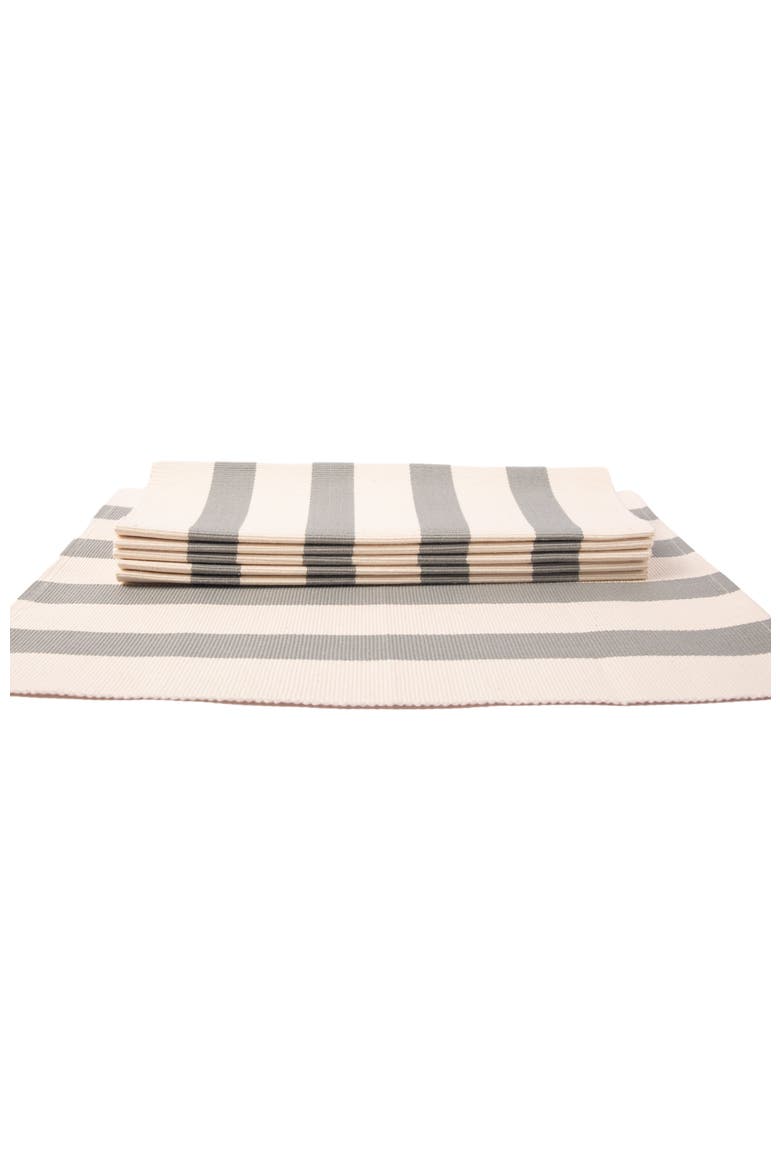 Nyota Placemats Set of 4, Alternate, color, Grey