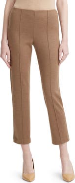 Vince Cozy Stitch Pintuck Wool Blend Crop Pants