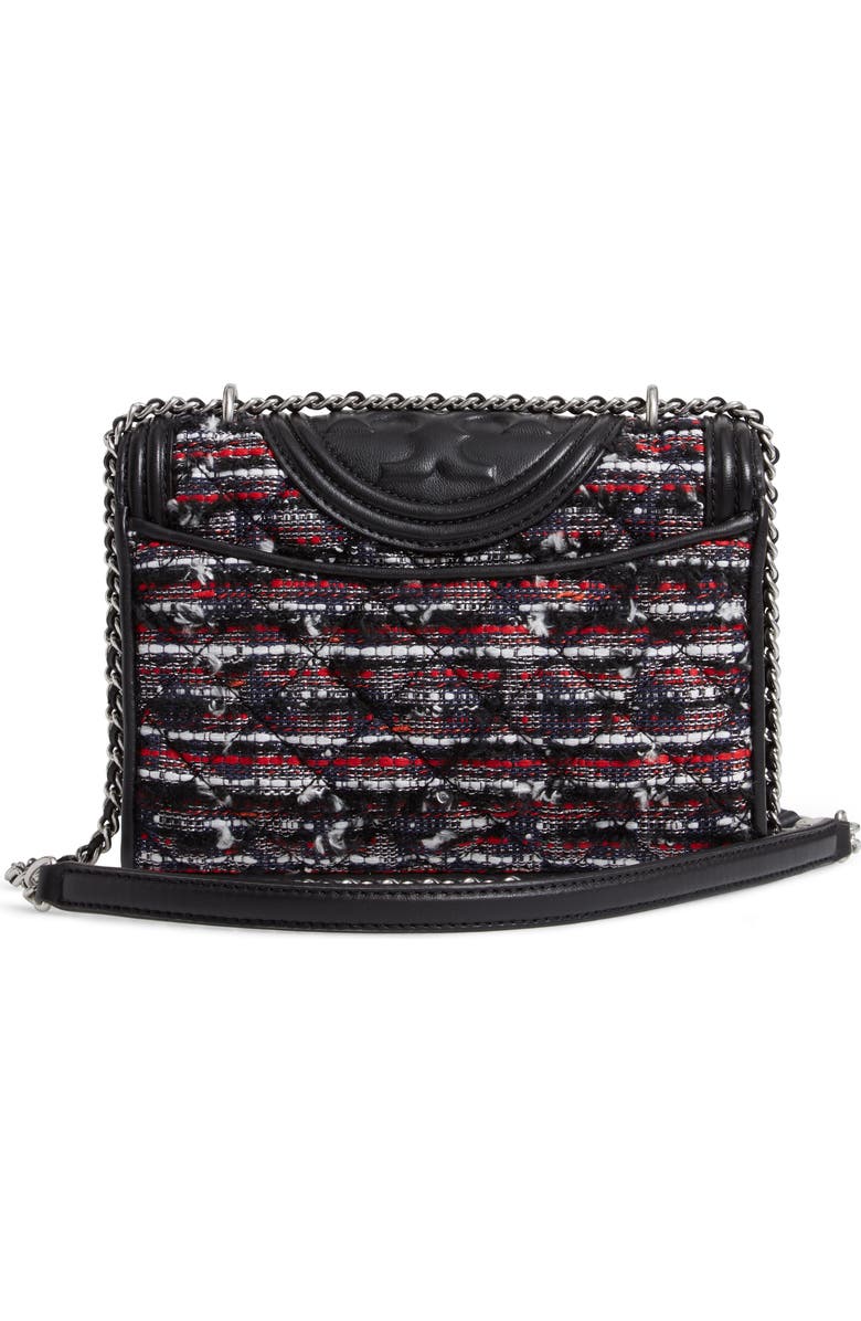Tory Burch Small Fleming Tweed Convertible Shoulder Bag, Alternate, color,