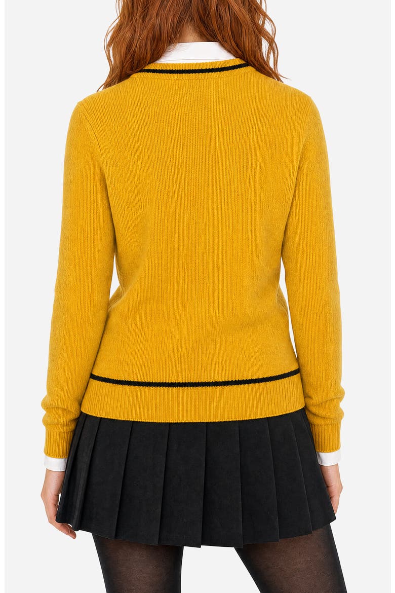 Harry Potter Hufflepuff Sweater, Alternate, color, YELLOW