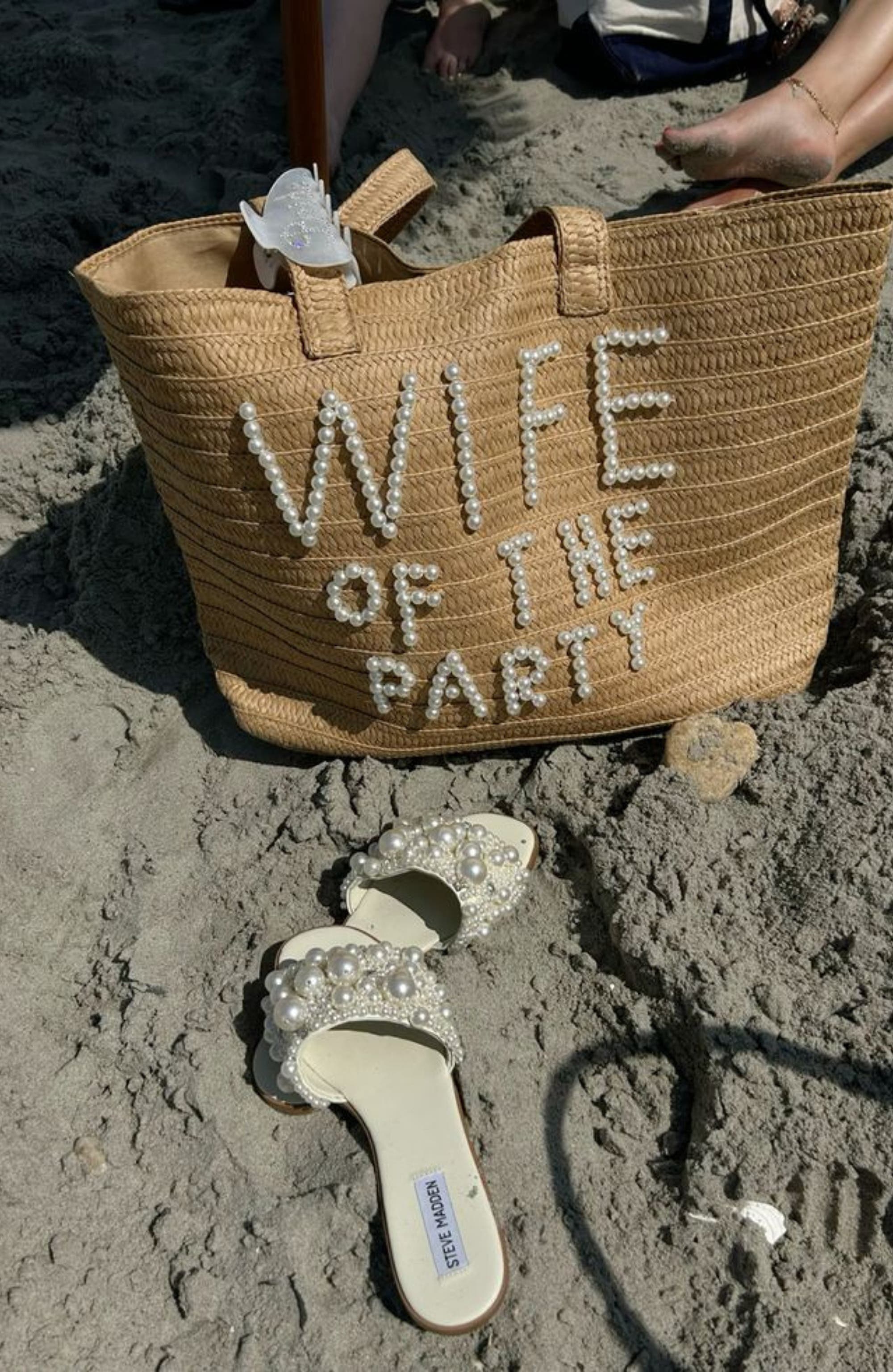 Untamed Petals Bach Party Pearl Tote, Alternate, color, Natural