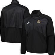 adidas Men's adidas Black ECU Pirates Sideline AEROREADY Raglan Quarter-Zip Jacket