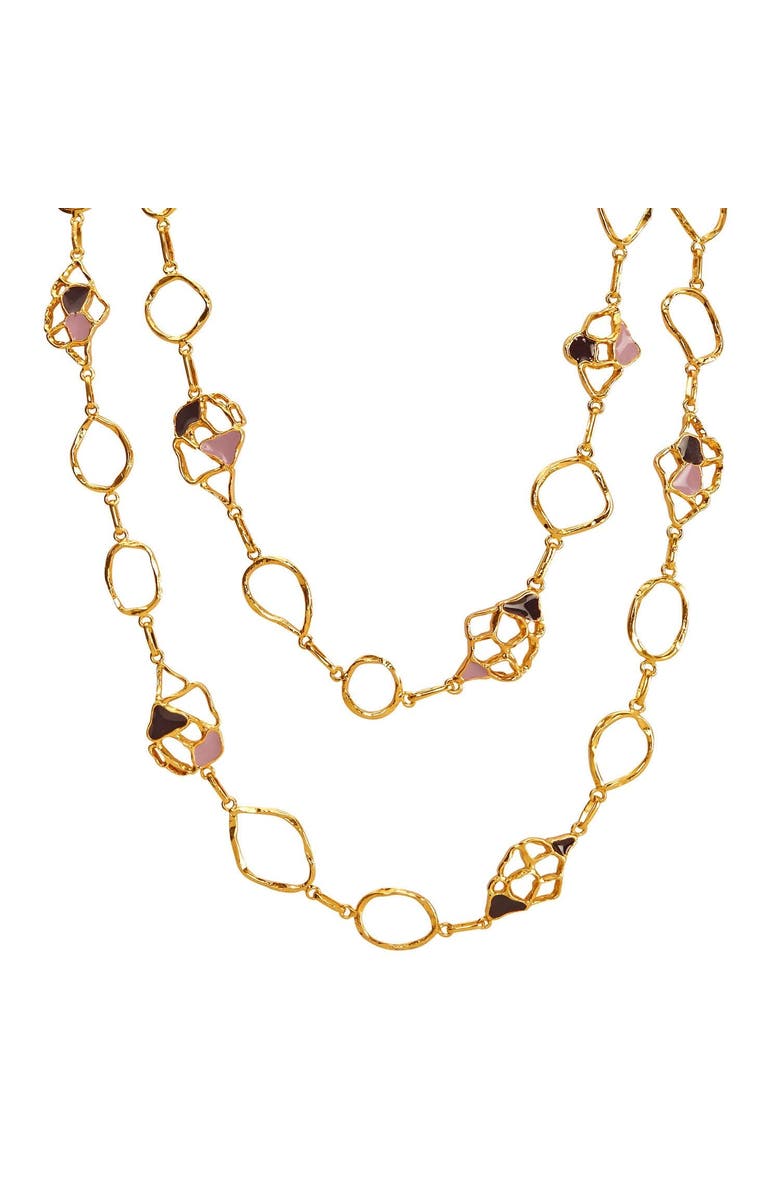 Dhwani Bansal MIVA NECKLACE, Alternate, color, Gold Plated