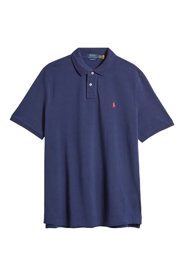 The Iconic Mesh Polo Shirt, Alternate, color, BLUE