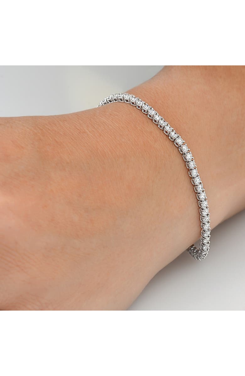 Bliss Diamond 5 Carat TW Round Cut Lab Grown Diamond Tennis Bracelet 14k Gold Lab Grown, Alternate, color, 14K White Gold