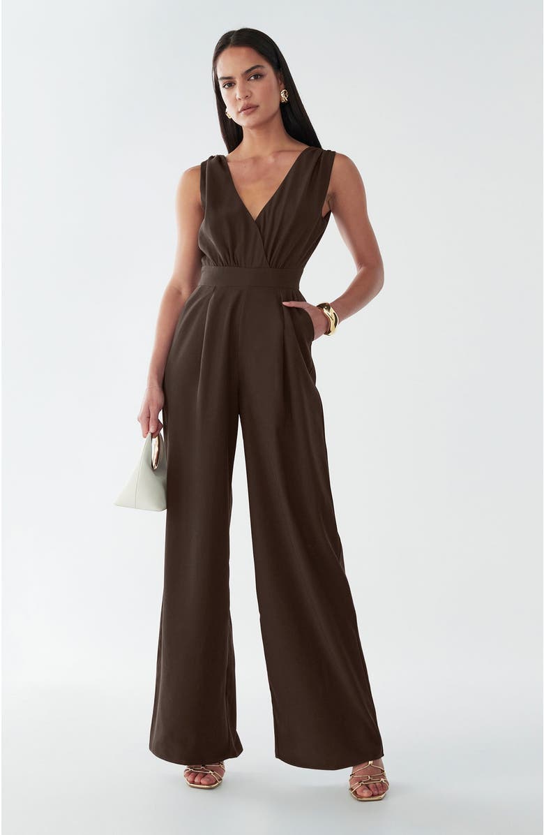 BWLDR Parker Jumpsuit, Alternate, color, Chocolate
