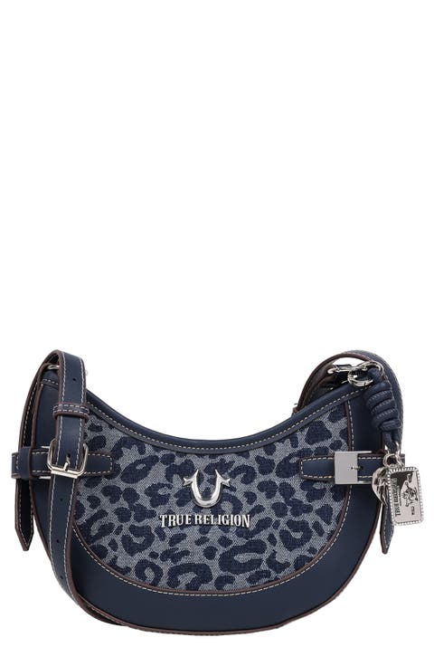 Blake Leopard Crescent Bag