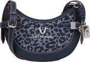 True Religion Blake Leopard Crescent Bag