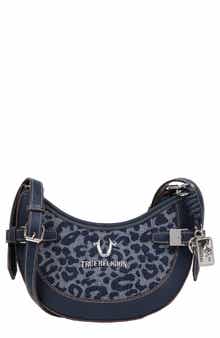 True Religion Blake Leopard Crescent Bag