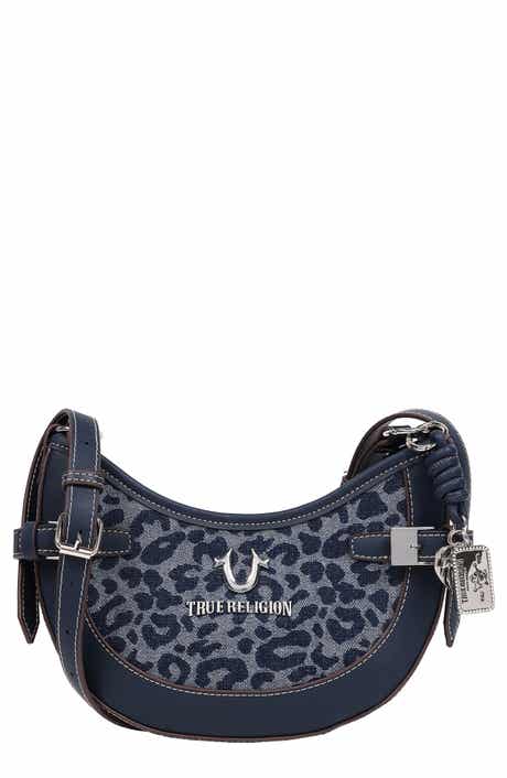 True Religion Blake Leopard Crescent Bag