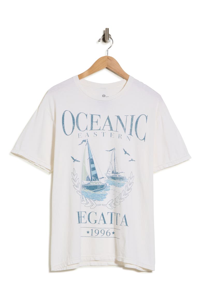 Oceanic Regatta Graphic T-Shirt, Main, color, WHITE