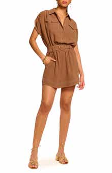 Ramy Brook Stitch Bess Belted Minidress