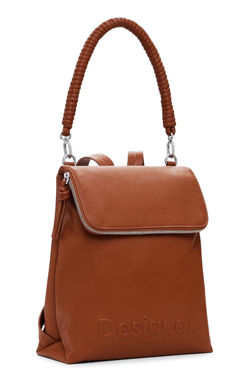 Desigual Mini Logo Faux Leather Backpack