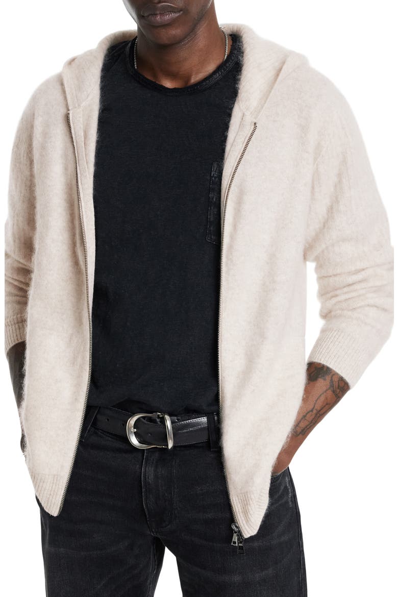 Catherine Hooded Cashmere Zip Cardigan, Main, color, WHEAT