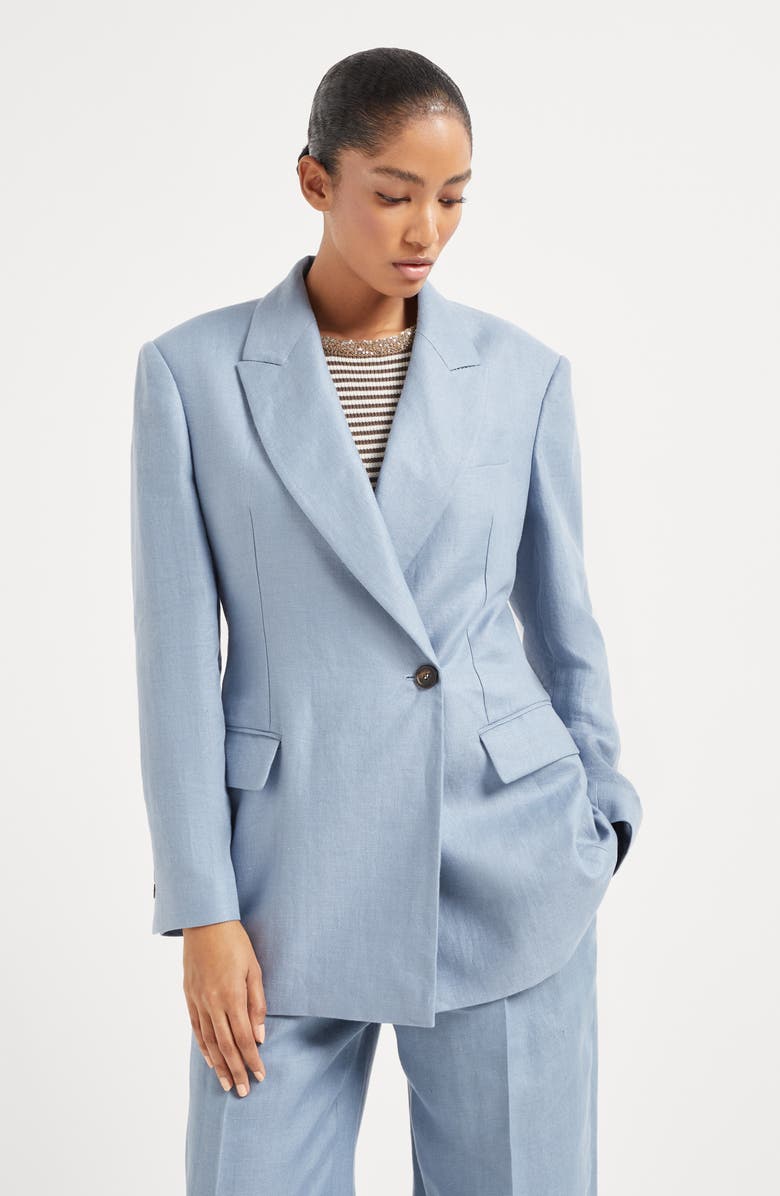 Brunello Cucinelli Gabardine blazer, Alternate, color, 