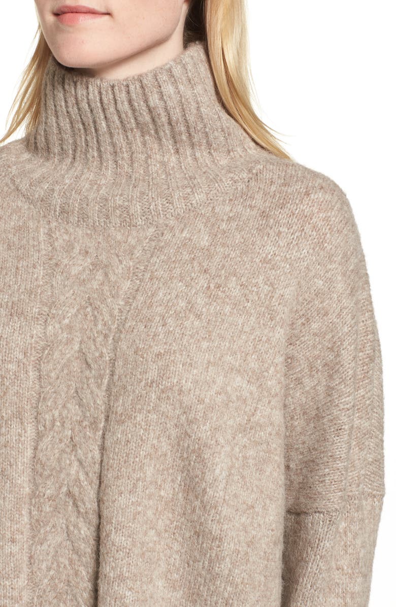 French Connection Ora Mock Neck Sweater, Alternate, color, 