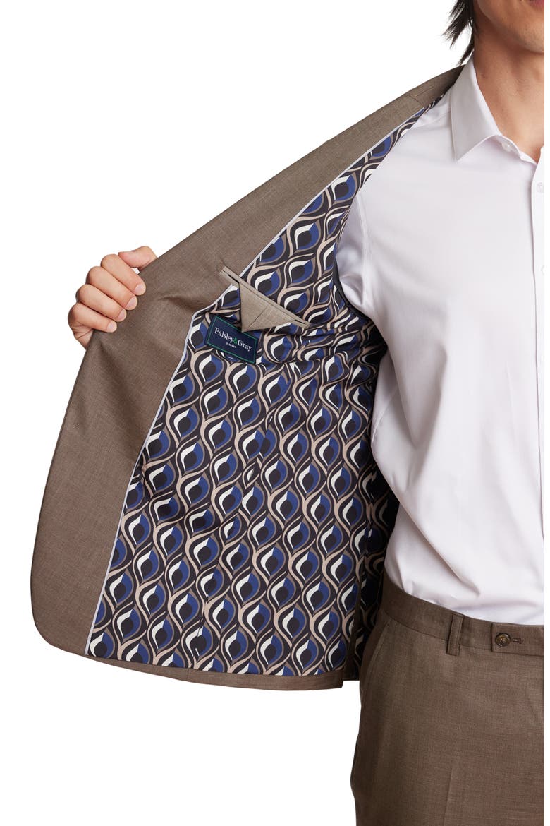 Ashton Modern Fit Sport Coat, Alternate, color, DARK KHAKI SHARK