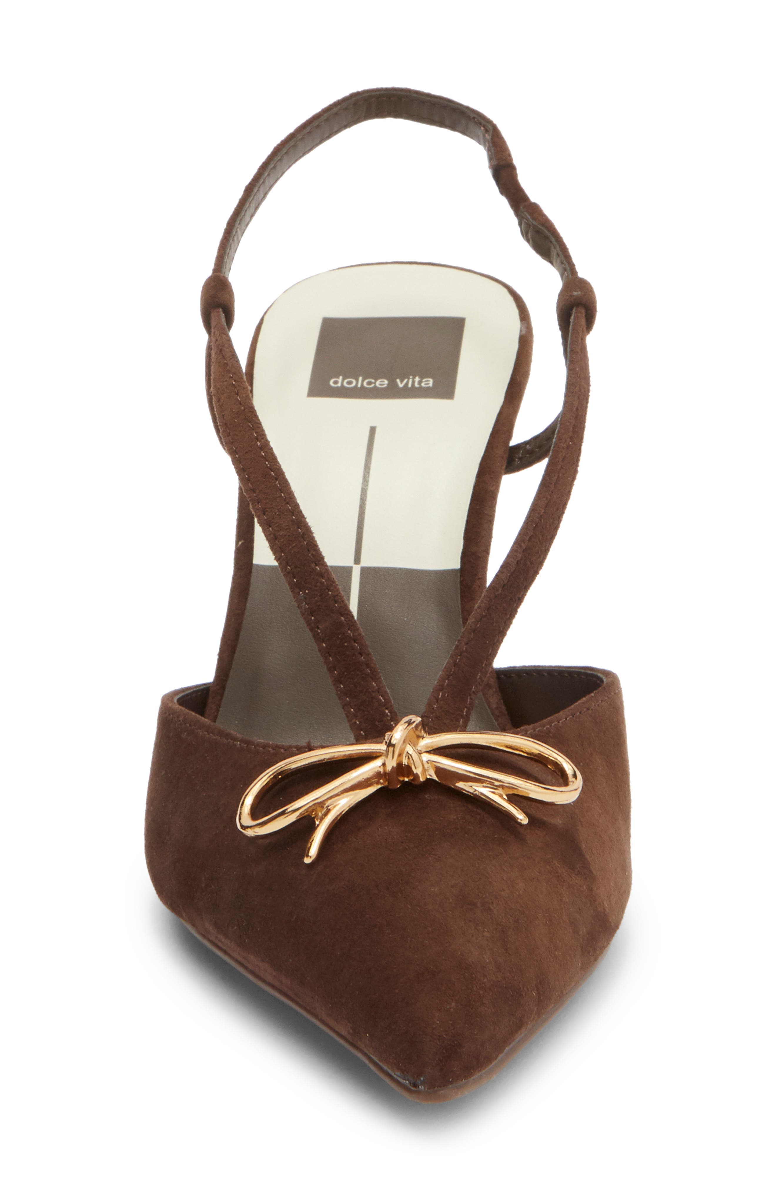 Dolce Vita Katara Slingback Pump, Alternate, color, Dark Brown Suede
