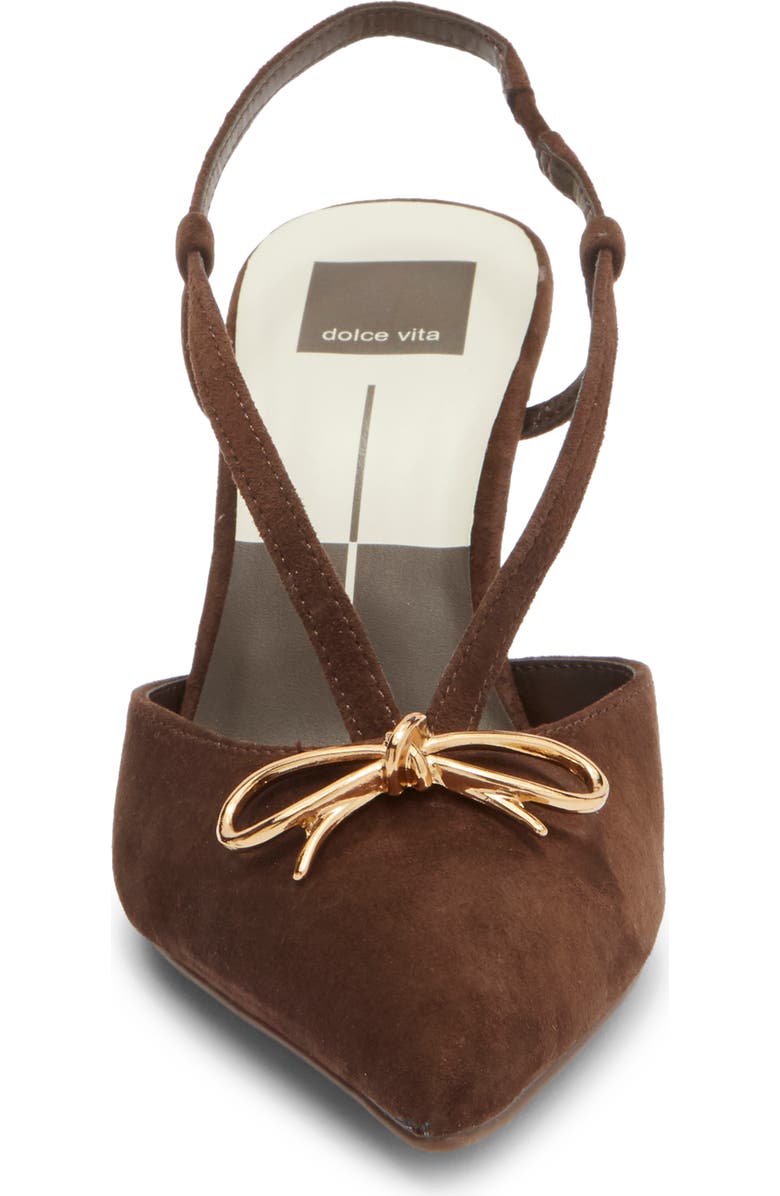 Dolce Vita Katara Slingback Pump, Alternate, color, Dark Brown Suede