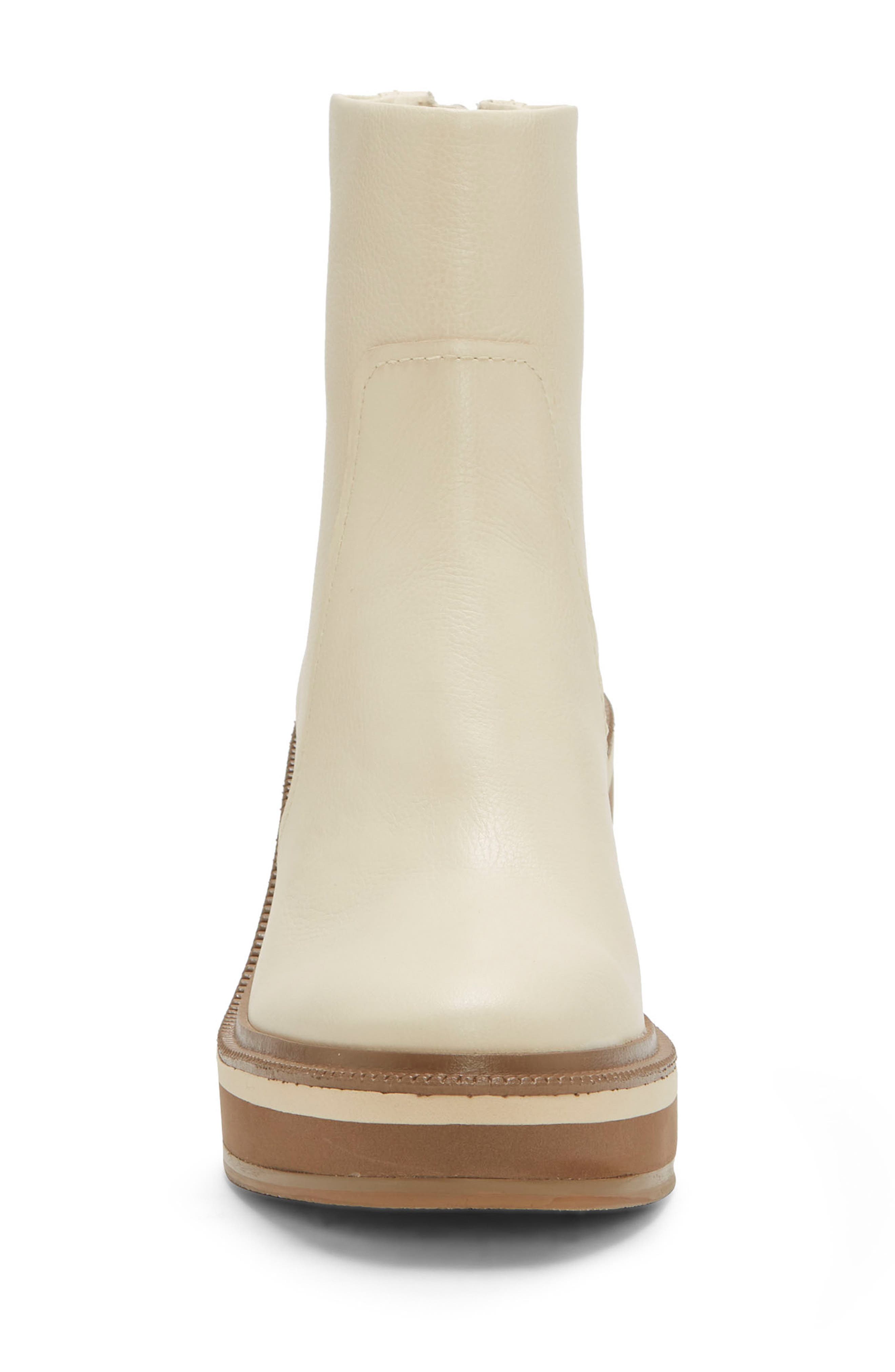Sanji Platform Wedge Bootie, Alternate, color, WHITE