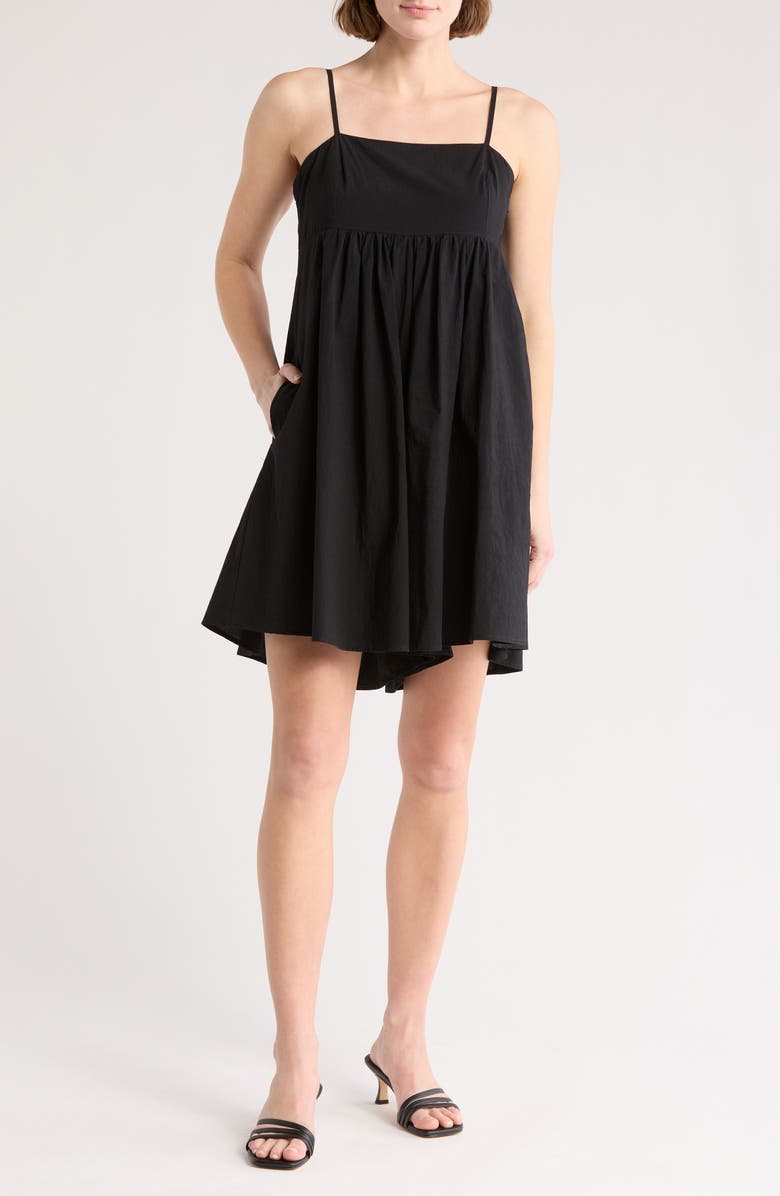 STITCHDROP Kitts Empire Waist Cotton Romper, Main, color,