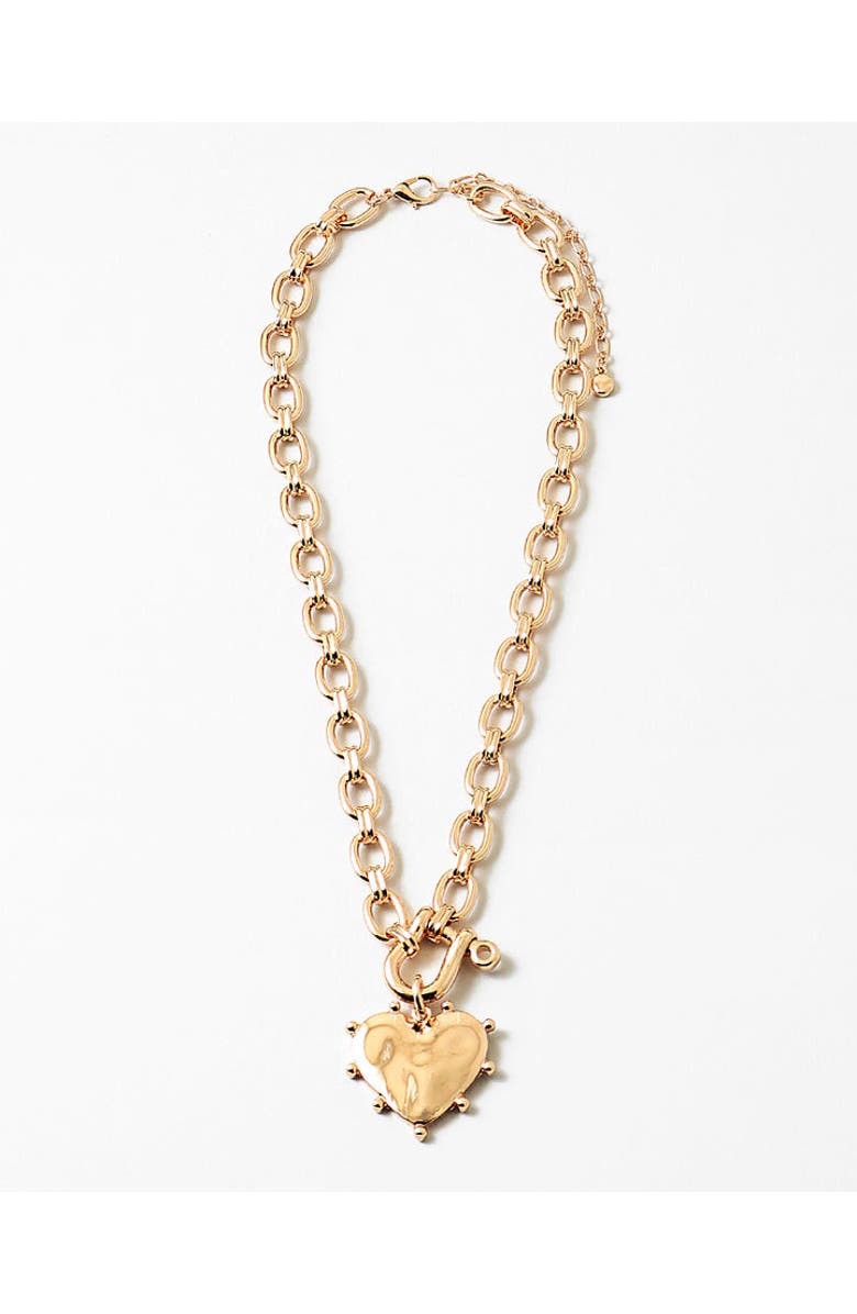 Erin McDermott Jewelry Heart of Gold Necklace, Main, color, Gold