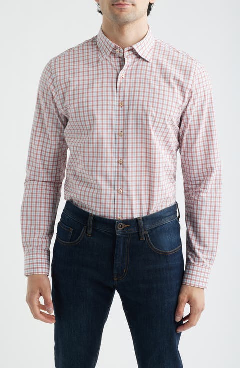 Trauber Plaid Button-Up Shirt
